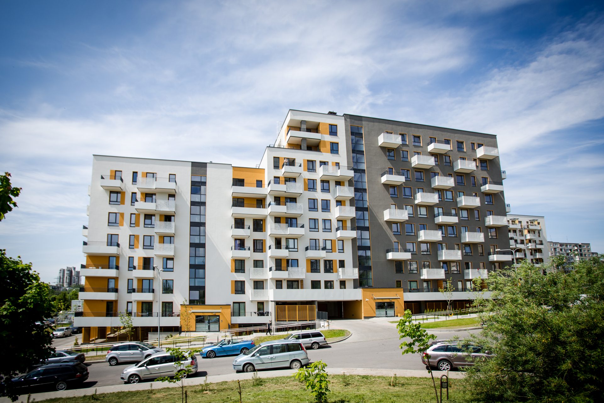 Apartment house „LightHause II“ Fabijoniškių st. 3B, Vilnius. Construction works