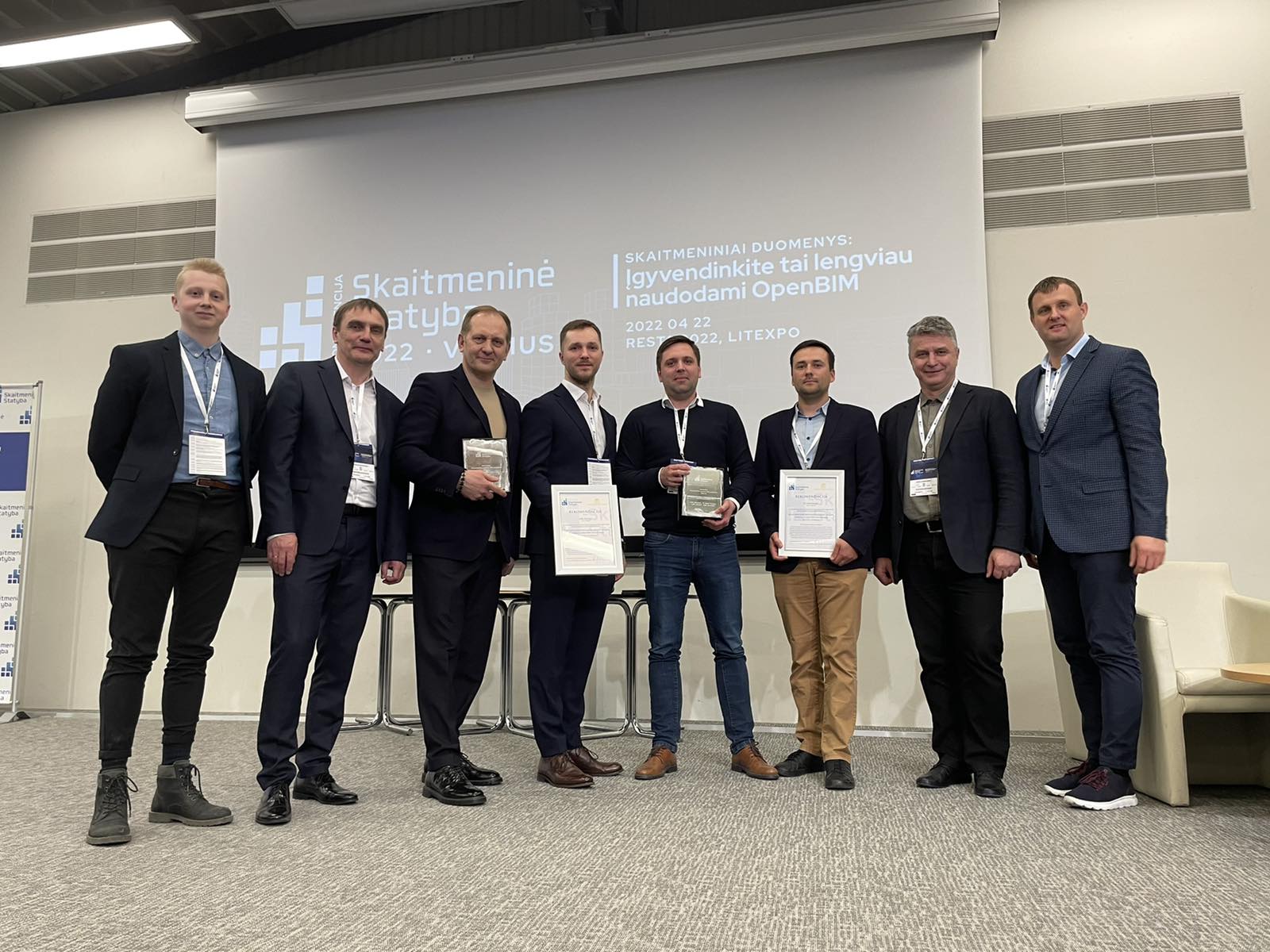 Today, the winners of the competition “Lithuanian BIM Projects 2022” were awarded at the LITEXPO Exhibition Hall.
